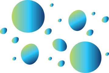 Abstract pattern of blue-to-green gradient circles in varying sizes, creating a modern and dynamic composition.