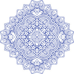 Beautiful flower art and mandala vector design