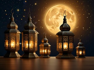 mosque in night
