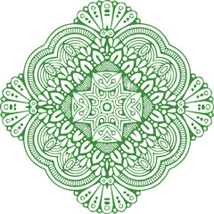 Beautiful flower art and mandala vector design