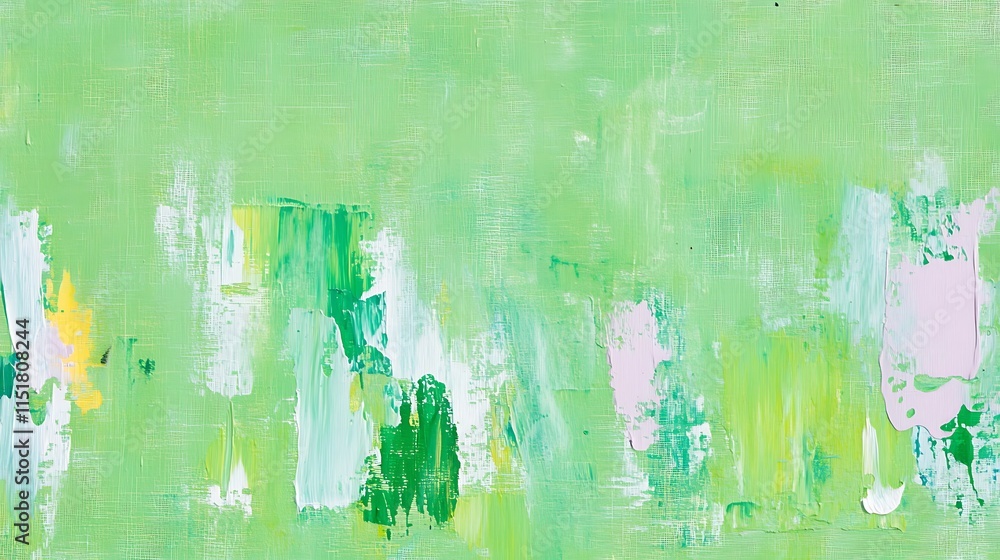 Aufkleber abstract green background with soft brush strokes creating a calm and peaceful atmosphere