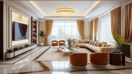 Luxury Living Room Interior Design: Opulence and Comfort Redefined