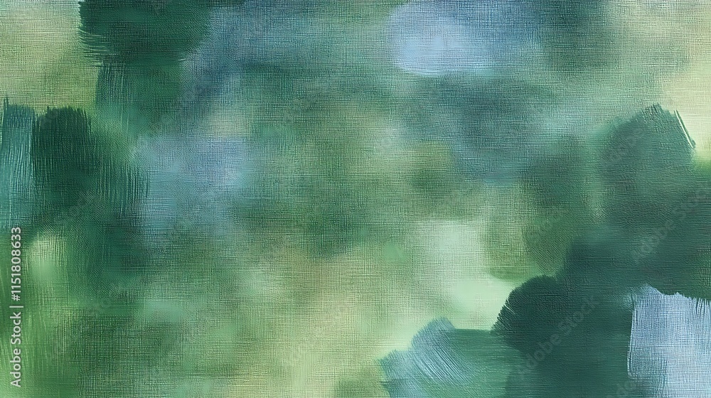 Aufkleber abstract green background with soft brush strokes creating a calm and peaceful atmosphere