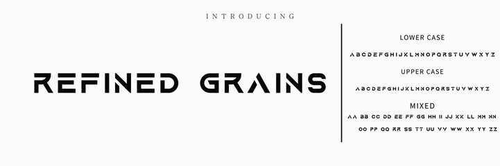 Creative font. Modern abstract digital tech font. Logo creative font, type, technology, movie, digital, music, movie. Fonts and illustration in vector format.