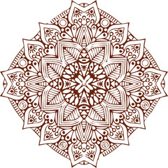 Beautiful flower art and mandala vector design