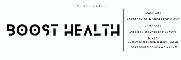 Creative font. Modern abstract digital tech font. Logo creative font, type, technology, movie, digital, music, movie. Fonts and illustration in vector format.