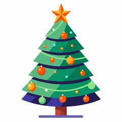 Obraz premium abstract christmas tree