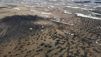 Drone View of Askja Volcano in the Vatnajökull Area