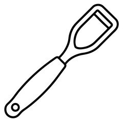 kitchen spatula isolated on white