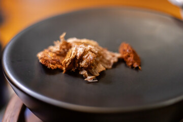 Pounded pork with galangal dip