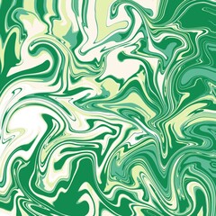 Natural green background, exploration of calming abstract marble patterns depicting dominant colors that give a fresh and natural impression