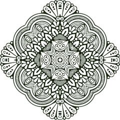 Beautiful flower art and mandala vector design