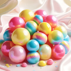 Obraz premium A pile of colorful candies