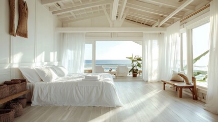 Coastal Serenity: Beachfront Bedroom Haven