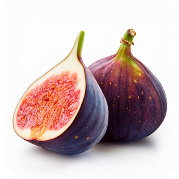 Fichi su sfondo bianco