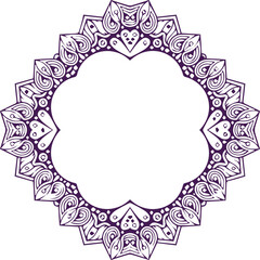 Beautiful flower art and mandala vector design