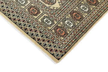 Textures and patterns in color from woven carpets