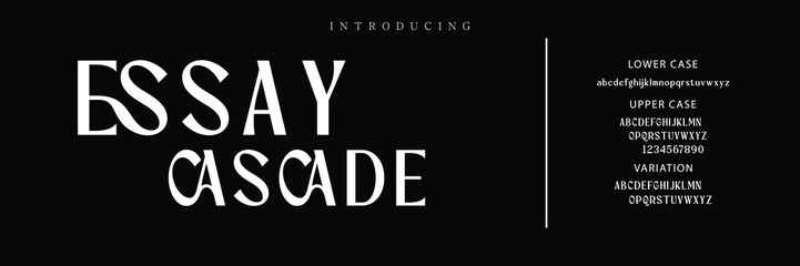 Minimal modern alphabet fonts. Typography minimalist urban digital fashion future creative logo font.