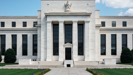Historic Federal Reserve building exterior showcasing architectural grandeur and economic significance, embodying stability and financial stewardship in modern society.