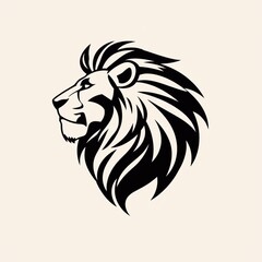 Fototapeta premium lion logo shape design 