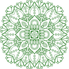 Beautiful flower art and mandala vector design