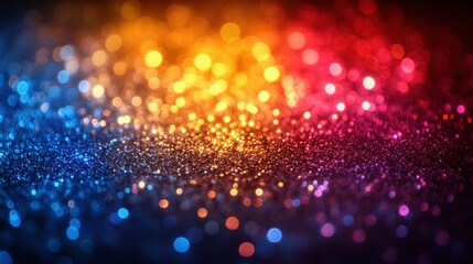 Abstract background with colorful bokeh lights and glitter. (5)