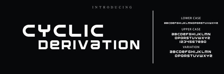 Minimal modern alphabet fonts. Typography minimalist urban digital fashion future creative logo font.