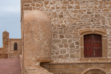 fortress on the port of the city of Essaouira in Morocco