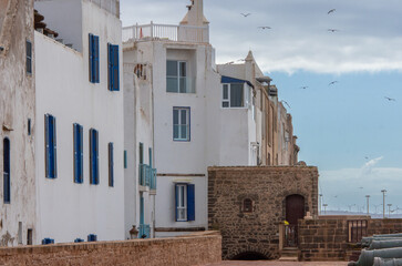 fortress on the port of the city of Essaouira in Morocco