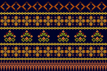 Ethnic Aztec abstract geometric boho traditional seamless pattern. Native fabric texture decorative oriental design for clothing, embroidery, ornament, element, border decor, decoration, wallpaper