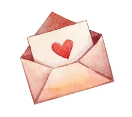 Heartfelt message in a pastel envelope with a charming design