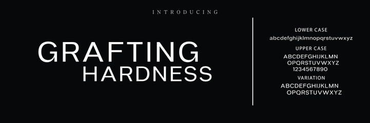 Minimal modern logo alphabet fonts. Typography minimalist urban sana serif digital fashion future creative logos fonts. vector illustration