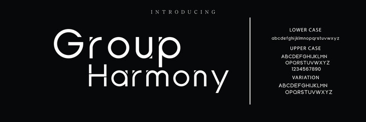 Minimal modern logo alphabet fonts. Typography minimalist urban sana serif digital fashion future creative logos fonts. vector illustration