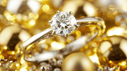 A beautiful engagement ring 
