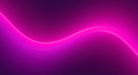 Abstract neon pink purple gradient. Smooth curve wave lines.