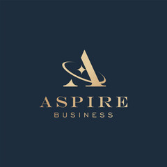 Luxury Letter A Logo Design Template Vector for Consulting Business