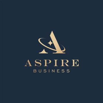 Luxury Letter A Logo Design Template Vector for Consulting Business