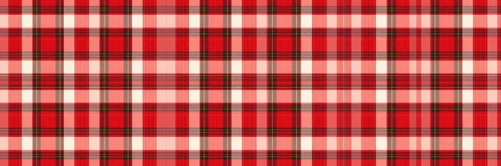 Obraz premium Classic red tartan plaid, seamless repeat pattern, textile, style