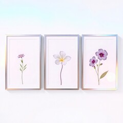 flowers with transparent background, bouquet of flowers, frame with sunflowers and butterflies, flower isolated on white background,	