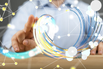 network digital interface in hand