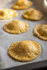 Raw Cream Cheese Puff Pastry with Blueberries - Ready to Bake
