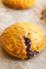 Rustic Cream Cheese Puff Pastry with Fresh Blueberries