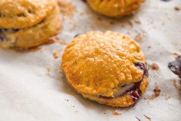 Rustic Cream Cheese Puff Pastry with Fresh Blueberries