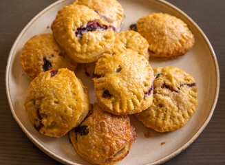 Rustic Cream Cheese Puff Pastry with Fresh Blueberries