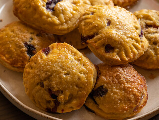 Rustic Cream Cheese Puff Pastry with Fresh Blueberries
