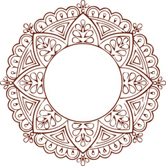 Beautiful flower art and mandala vector design