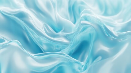 Obraz premium Captivating blue waves flowing gently across a tranquil surface under soft lighting