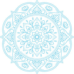 Beautiful flower art and mandala vector design