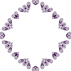 Beautiful flower art and mandala vector design