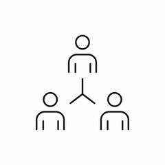 hierarchy, organization, structure, team, icon, vector, sign